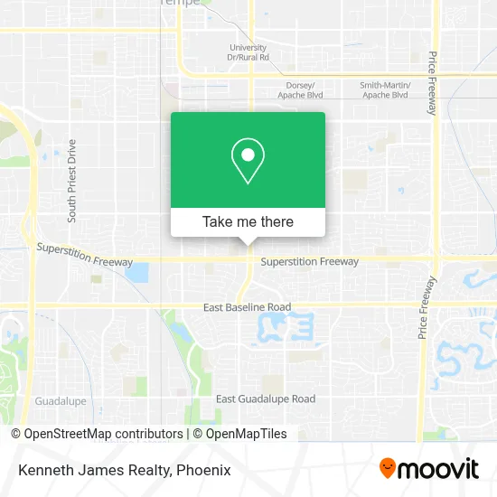 Kenneth James Realty map