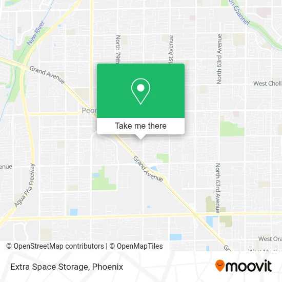 Extra Space Storage map