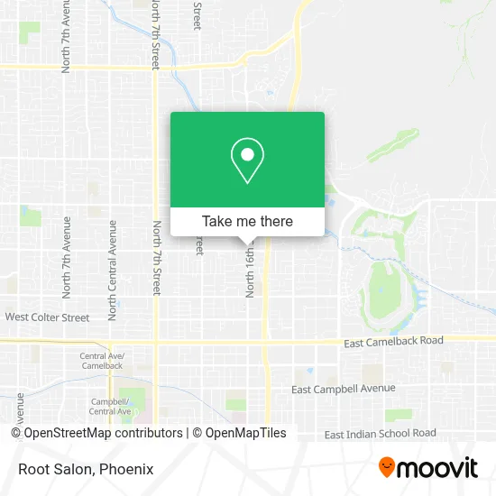 Root Salon map