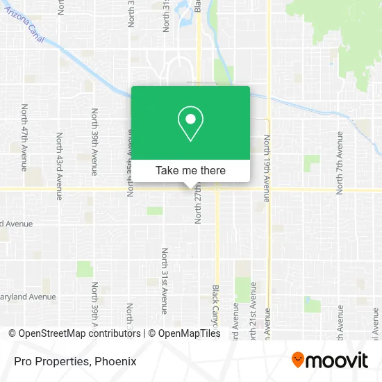 Pro Properties map
