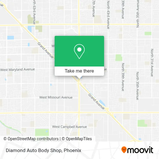 Diamond Auto Body Shop map