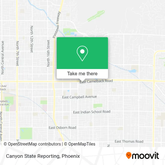 Canyon State Reporting map