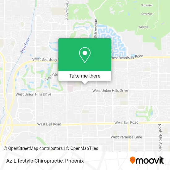 Az Lifestyle Chiropractic map