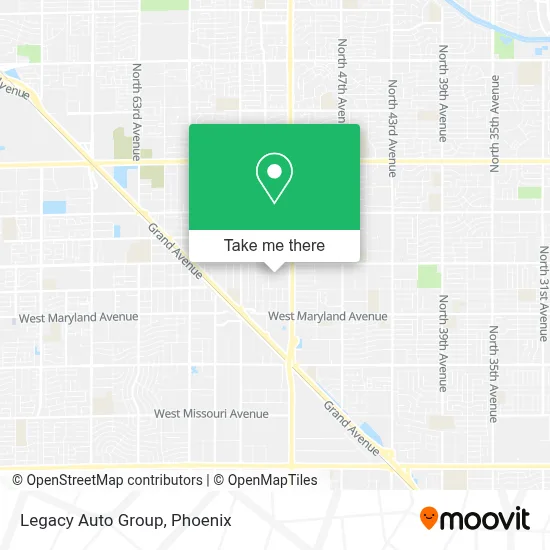 Legacy Auto Group map