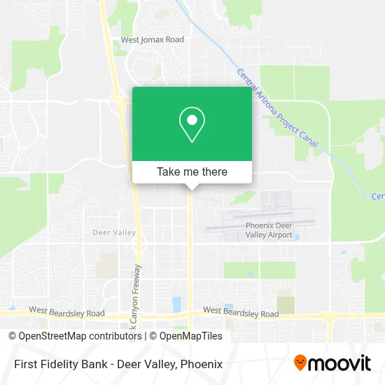 First Fidelity Bank - Deer Valley map