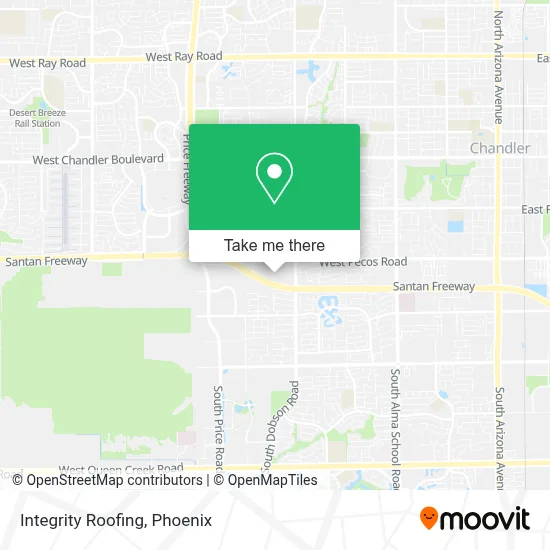 Integrity Roofing map
