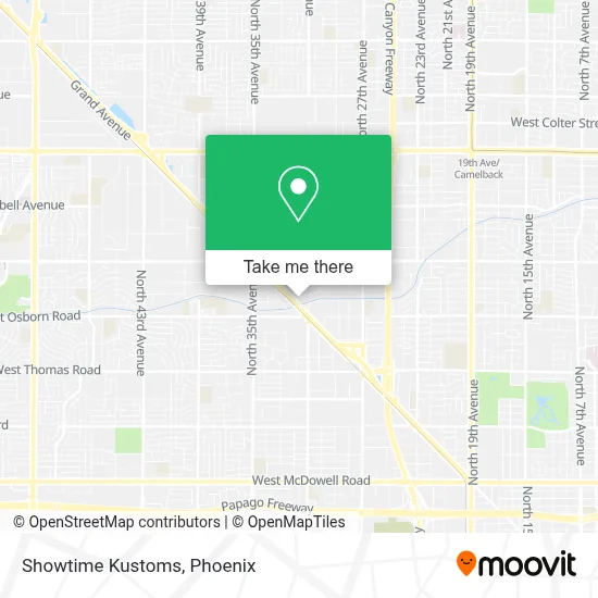 Showtime Kustoms map