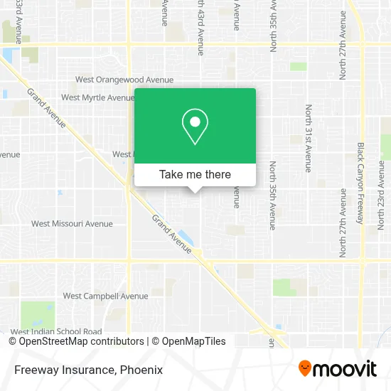 Freeway Insurance map