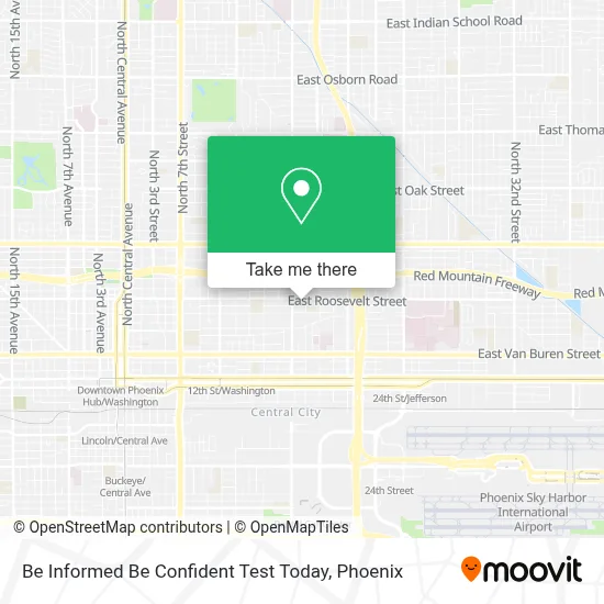 Be Informed Be Confident Test Today map