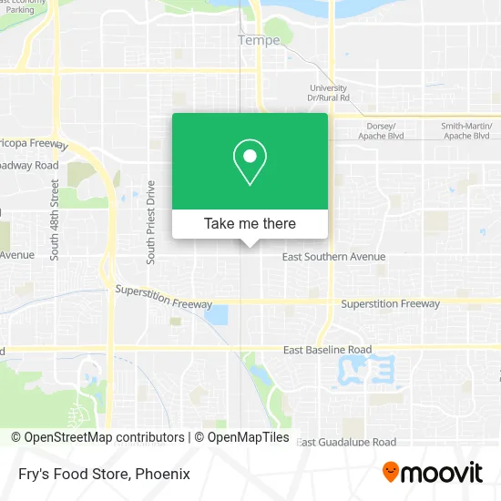 Fry's Food Store map