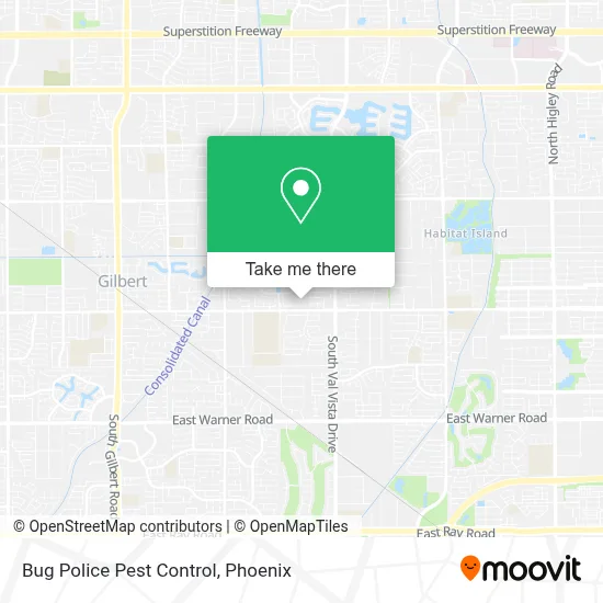Bug Police Pest Control map