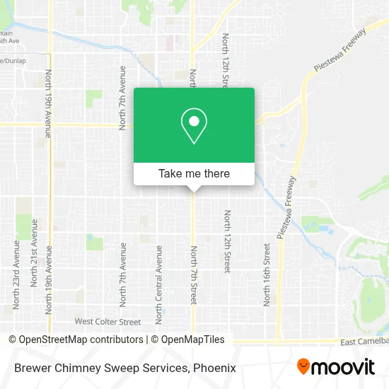 Brewer Chimney Sweep Services map