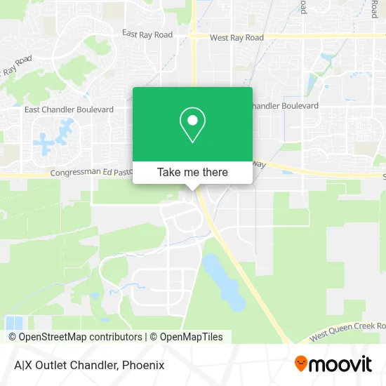 A|X Outlet Chandler map