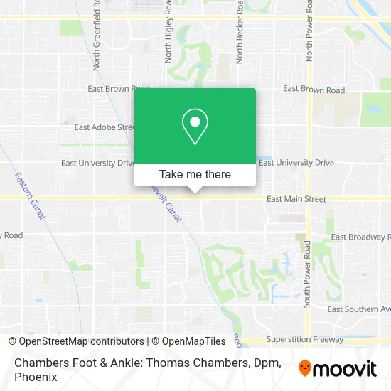 Chambers Foot & Ankle: Thomas Chambers, Dpm map