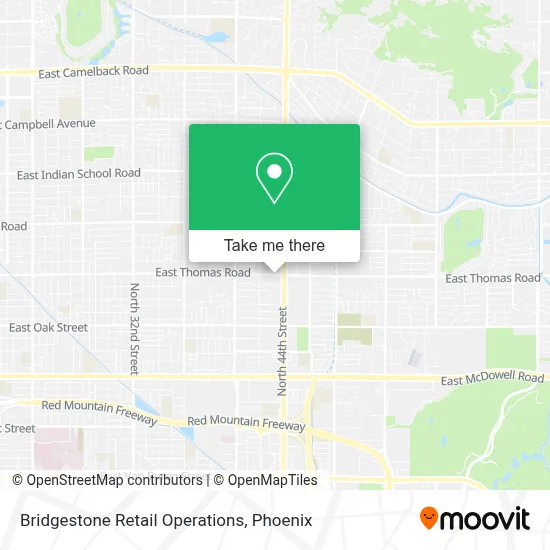 Bridgestone Retail Operations map