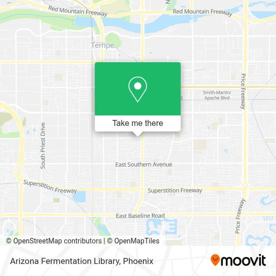 Arizona Fermentation Library map
