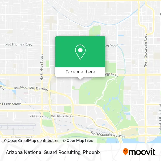 Arizona National Guard Recruiting map