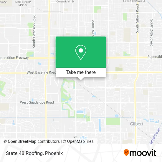 State 48 Roofing map