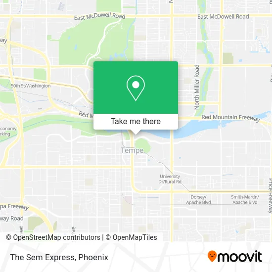 The Sem Express map