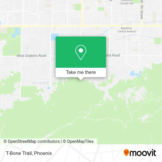 T-Bone Trail map