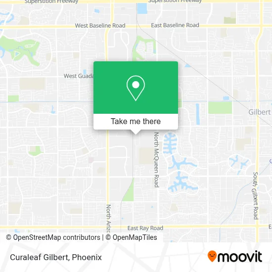 Curaleaf Gilbert map