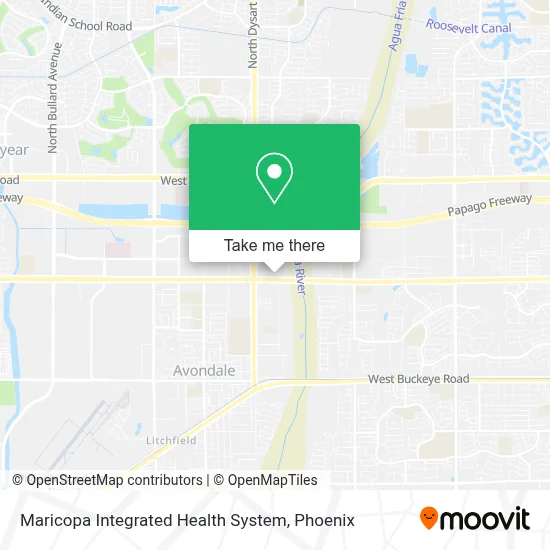 Maricopa Integrated Health System map