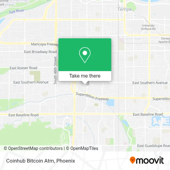 Coinhub Bitcoin Atm map