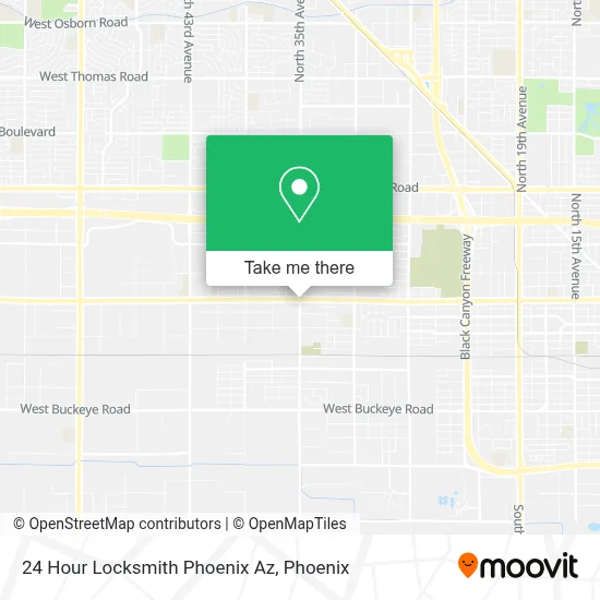 24 Hour Locksmith Phoenix Az map