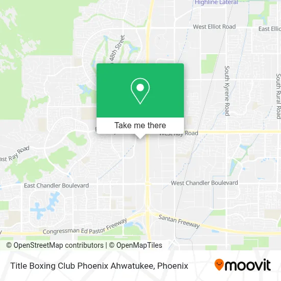 Title Boxing Club Phoenix Ahwatukee map