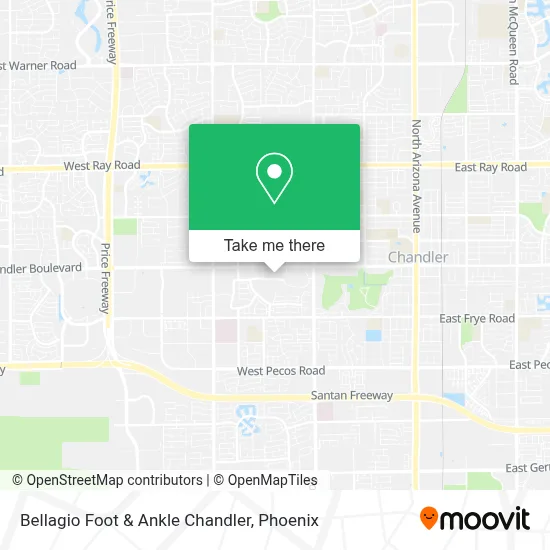 Bellagio Foot & Ankle Chandler map