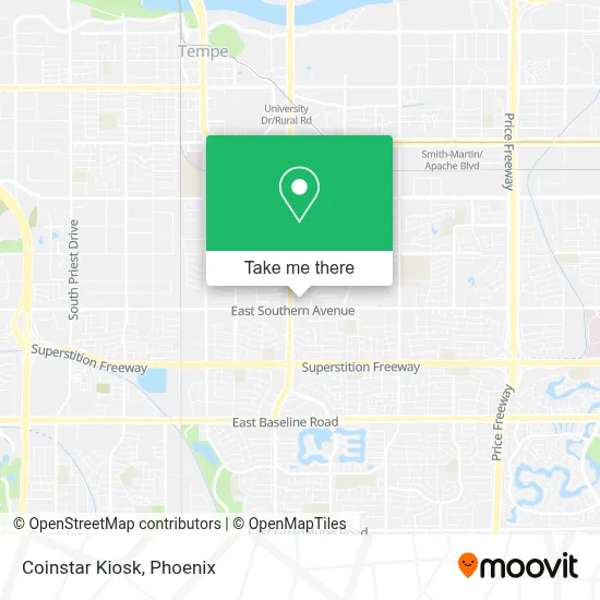 Coinstar Kiosk map