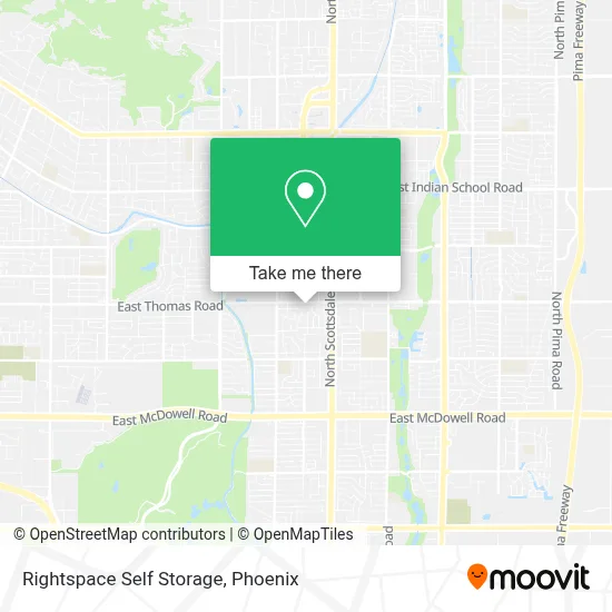 Rightspace Self Storage map