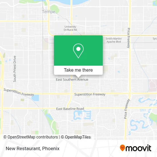 New Restaurant map