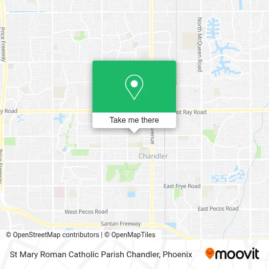 St Mary Roman Catholic Parish Chandler map