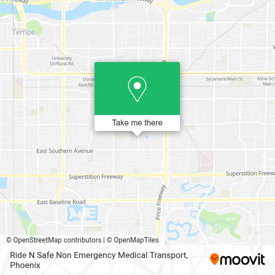 Ride N Safe Non Emergency Medical Transport map