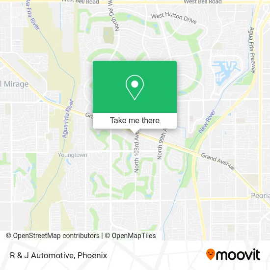 R & J Automotive map