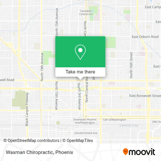 Waxman Chiropractic map