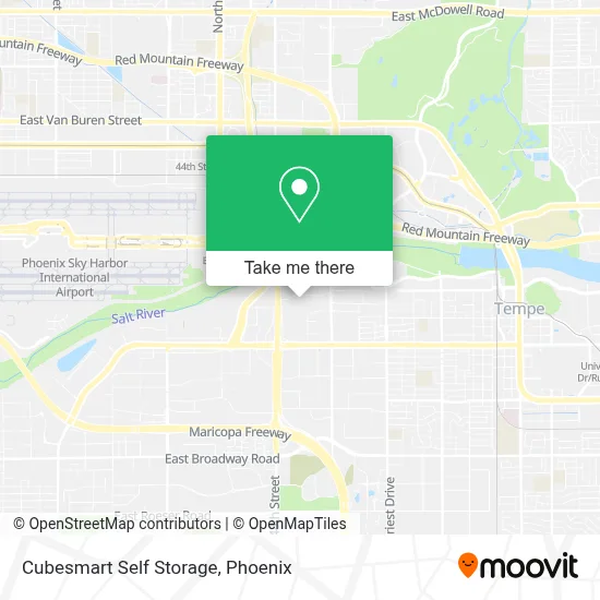 Cubesmart Self Storage map