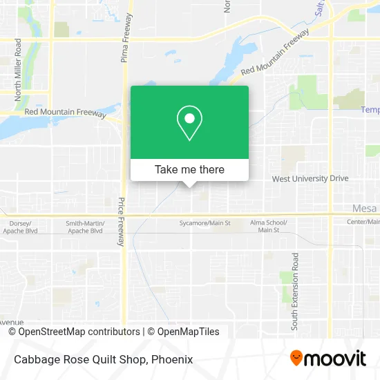 Cabbage Rose Quilt Shop map