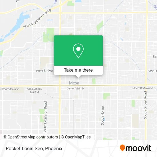 Rocket Local Seo map