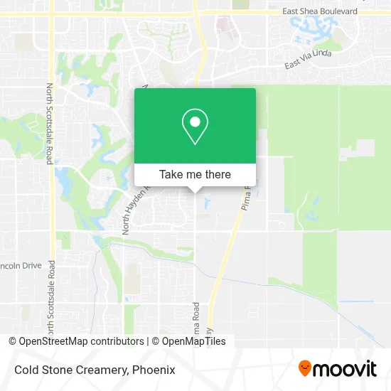 Cold Stone Creamery map