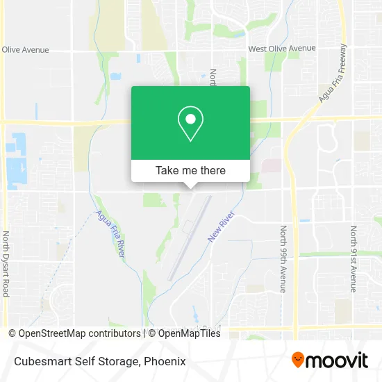 Cubesmart Self Storage map