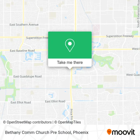 Bethany Comm Church Pre School map