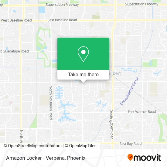 Amazon Locker - Verbena map