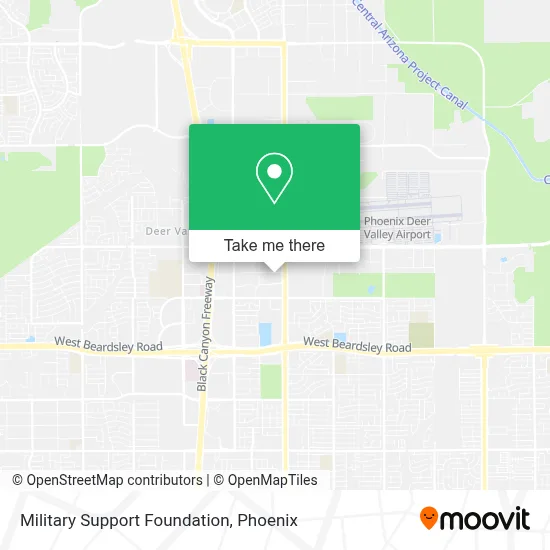 Military Support Foundation map