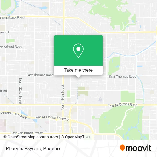 Phoenix Psychic map