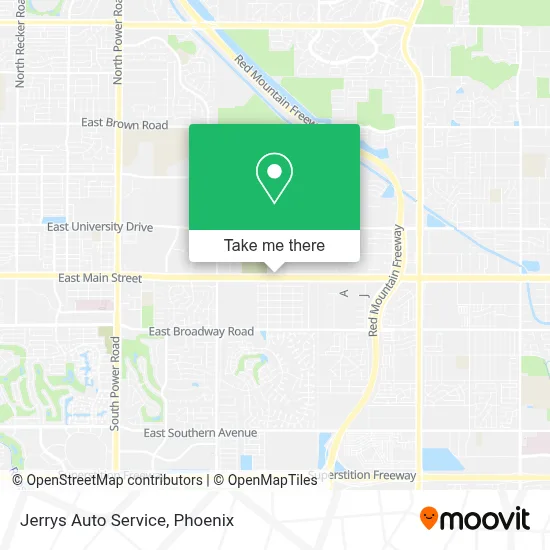 Jerrys Auto Service map