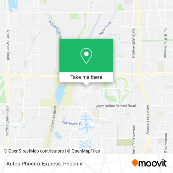 Autos Phoenix Express map