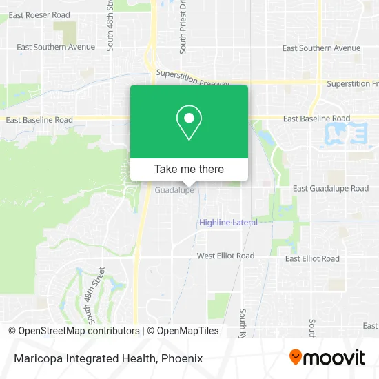 Maricopa Integrated Health map
