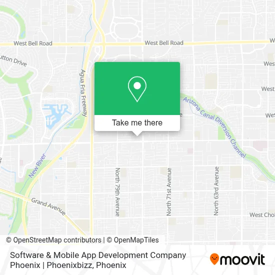 Software & Mobile App Development Company Phoenix | Phoenixbizz map